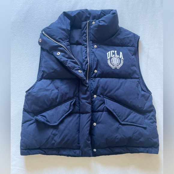 Navy puffer vest - Picture 2 of 6